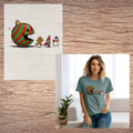 Ornament eating Christmas  short sleeve custom colors t-shirt