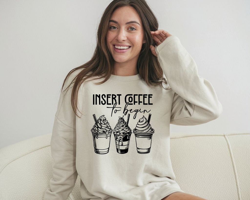 coffee vibes only  gildan crewneck sweatshirt